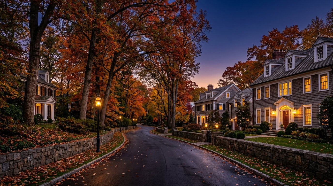 Connecticut home with lighting installation