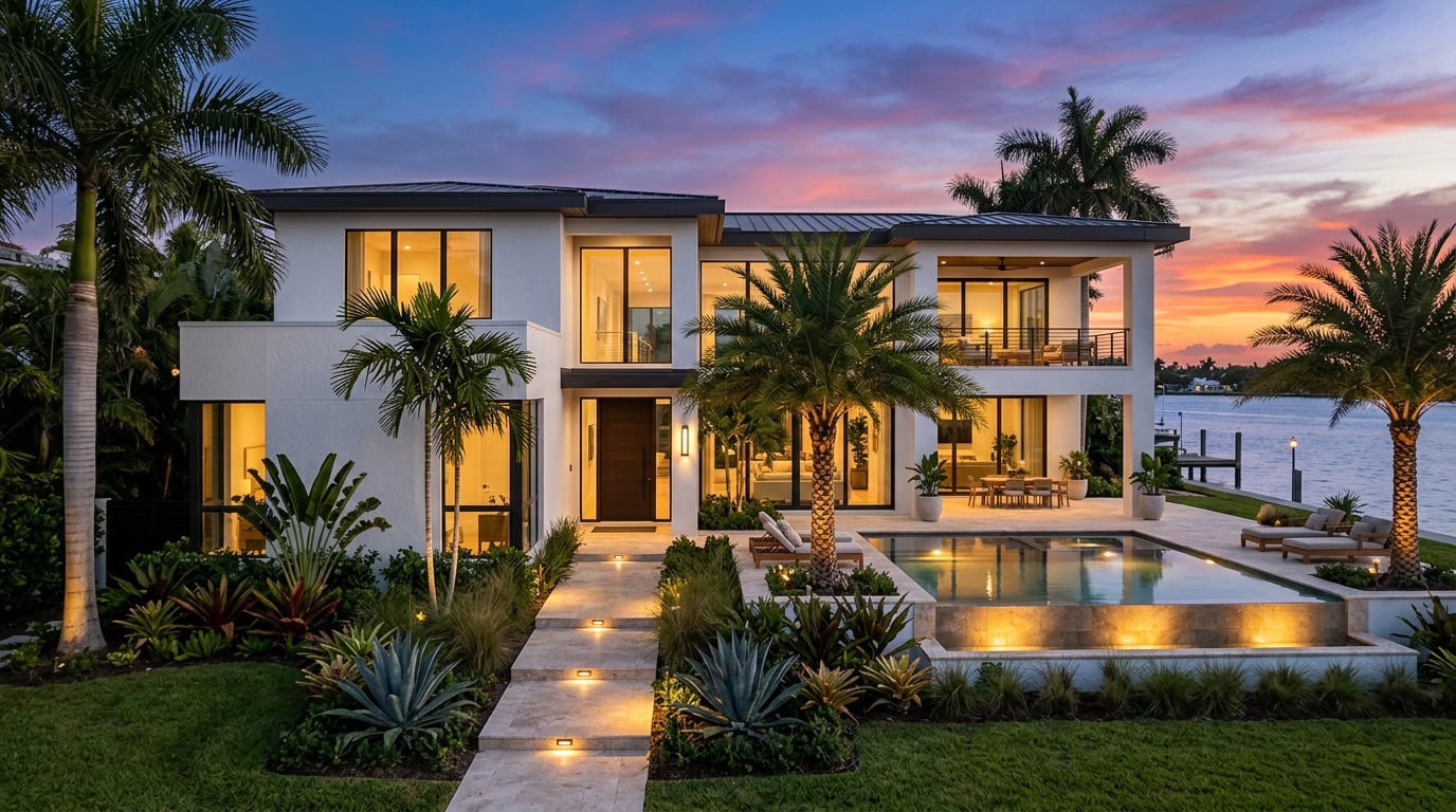 Florida home with lighting installation