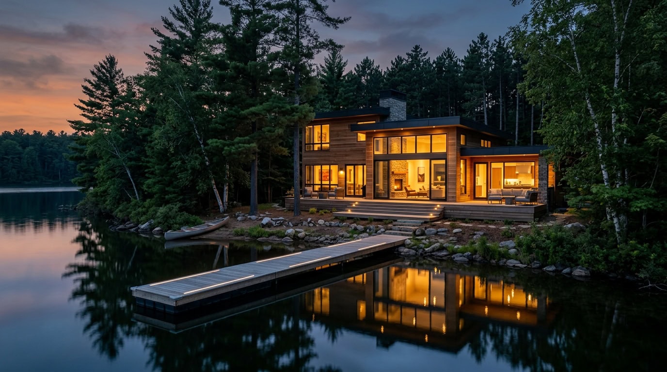 Minnesota home with lighting installation