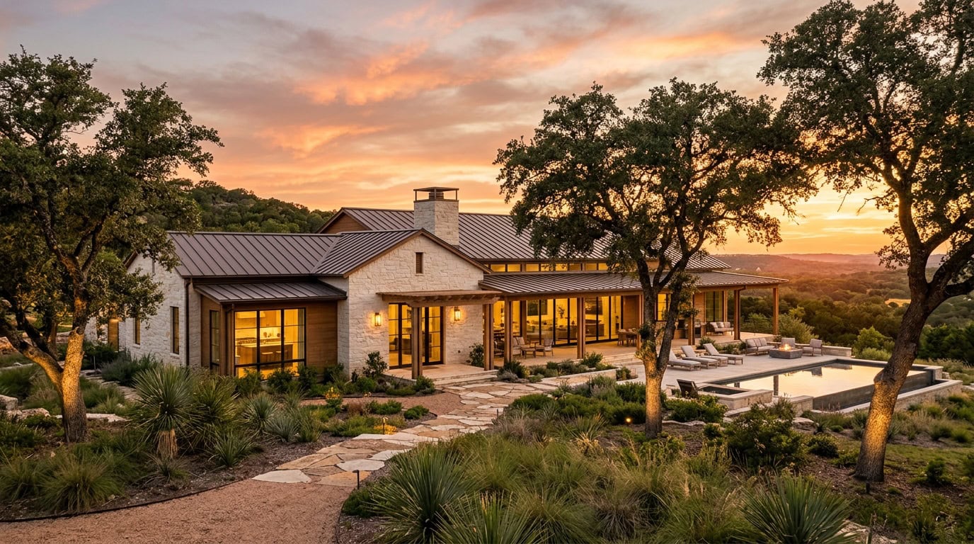 Texas home with lighting installation
